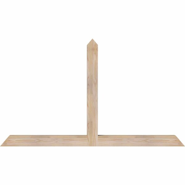 Ekena Millwork Portland Smooth Timber Gable Bracket, Douglas Fir, 60"W x 35"H x 3 1/2"D x 3 1/2"F, 14/12 Pitch GBW060X35X0404POR00SDF - main